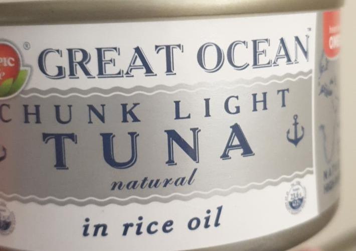 Фото - tuna in rice oil Tropic life Great Ocean