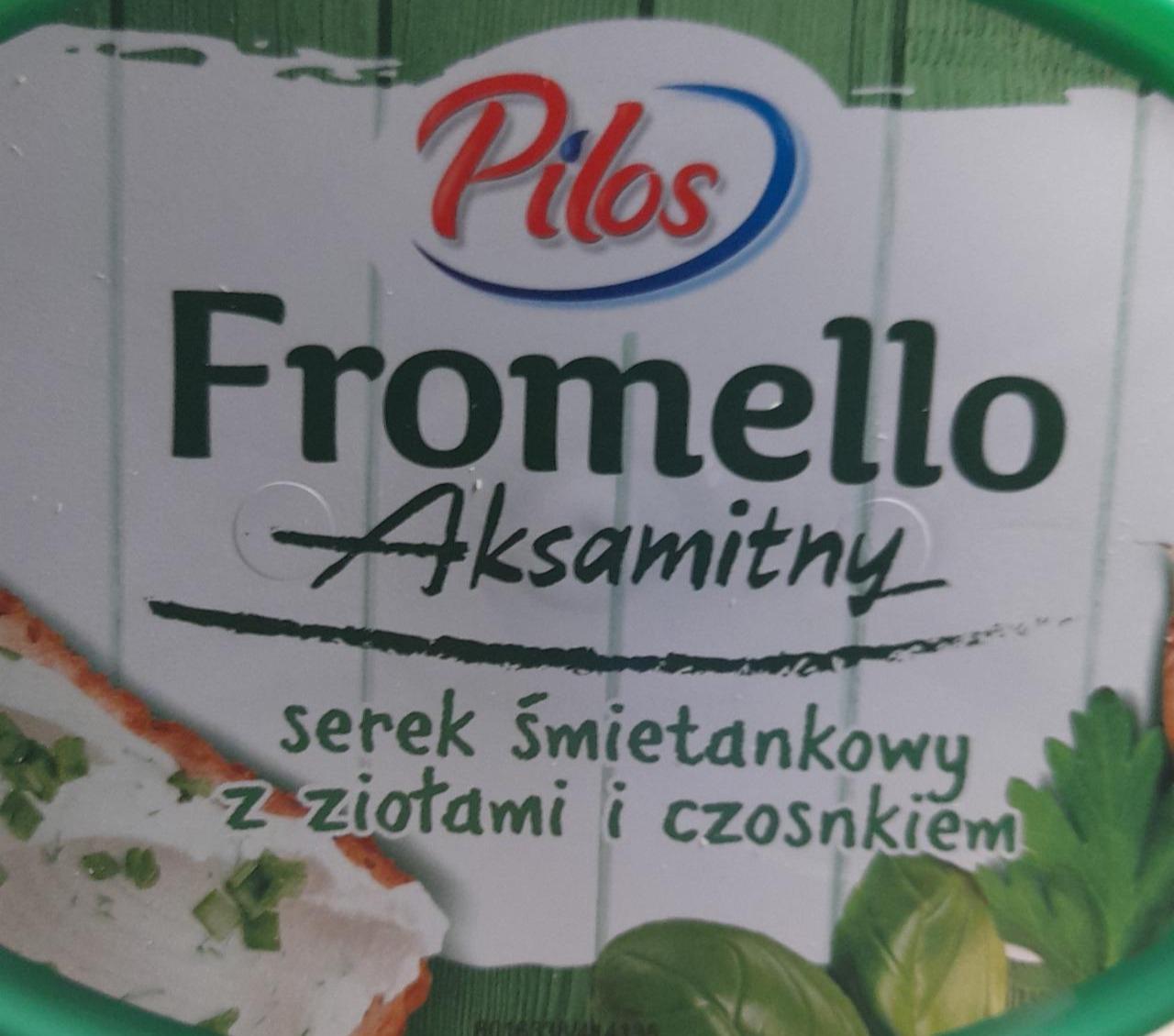 Фото - Fromello Aksamithy serek smietankowy z ziotami i czosnkiem Pilos