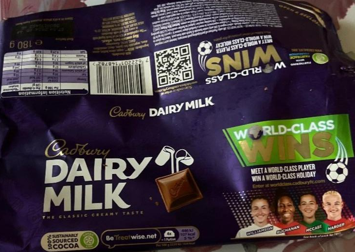 Фото - Шоколад молочний Dairy Milk Cadbury