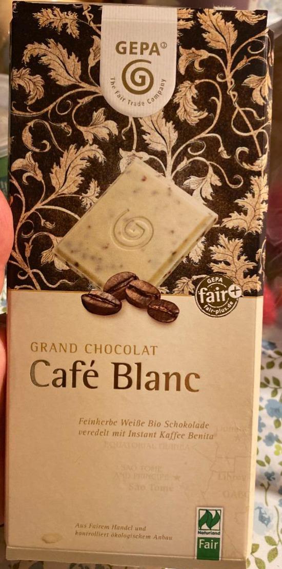 Фото - Шоколад білий з кавою Grand Chocolate Cafe Blanc Gepa