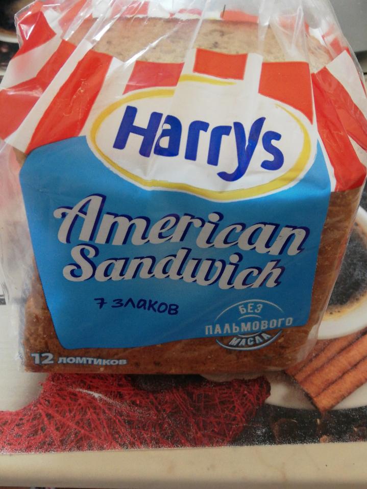 Фото - Хліб житній нарізний 7 злаків American sandwich Harry's