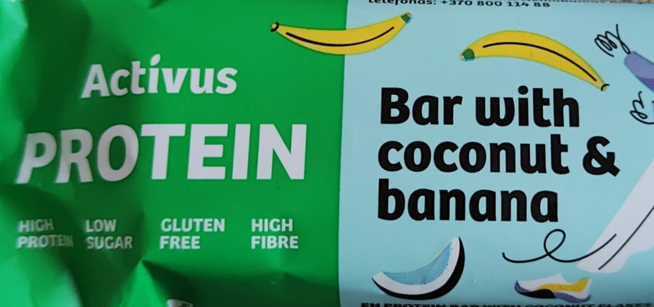 Фото - Bar with coconut & banana Activus protein