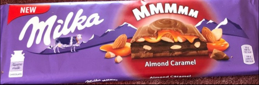 Фото - Шоколад молочный Almond Caramel Milka