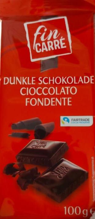 Фото - Темний шоколад Dunkle Schokolade Fin Carre