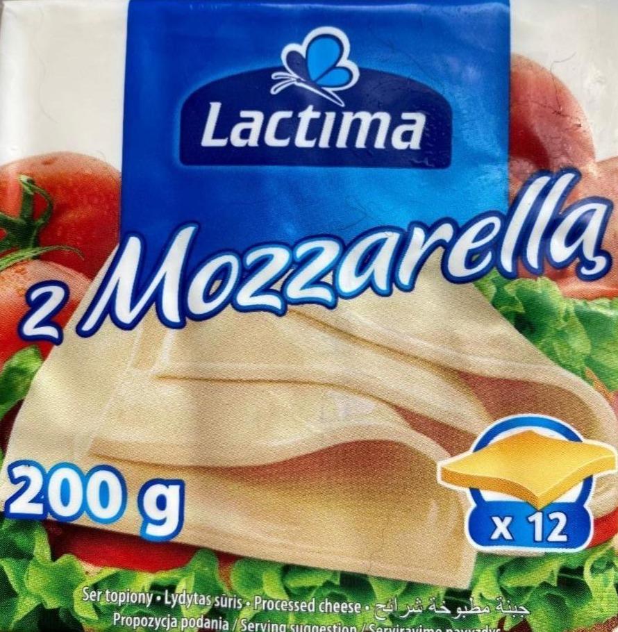 Фото - Сир плавлений з сиром Моцарелла пластини Lactima