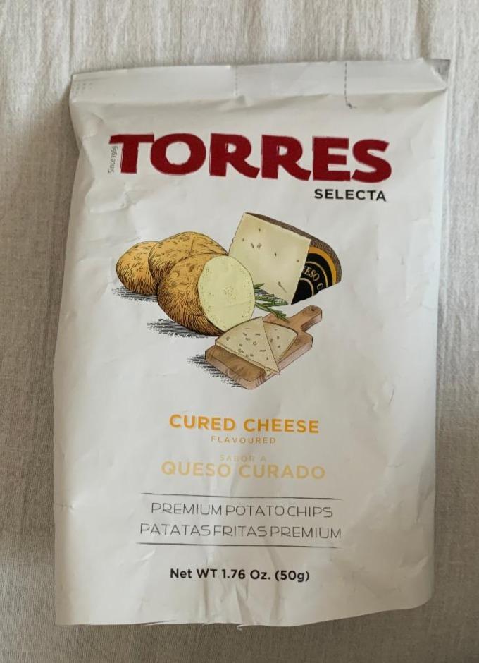 Фото - Чіпси картопляні зі смаком сиру Cured Cheese Torres