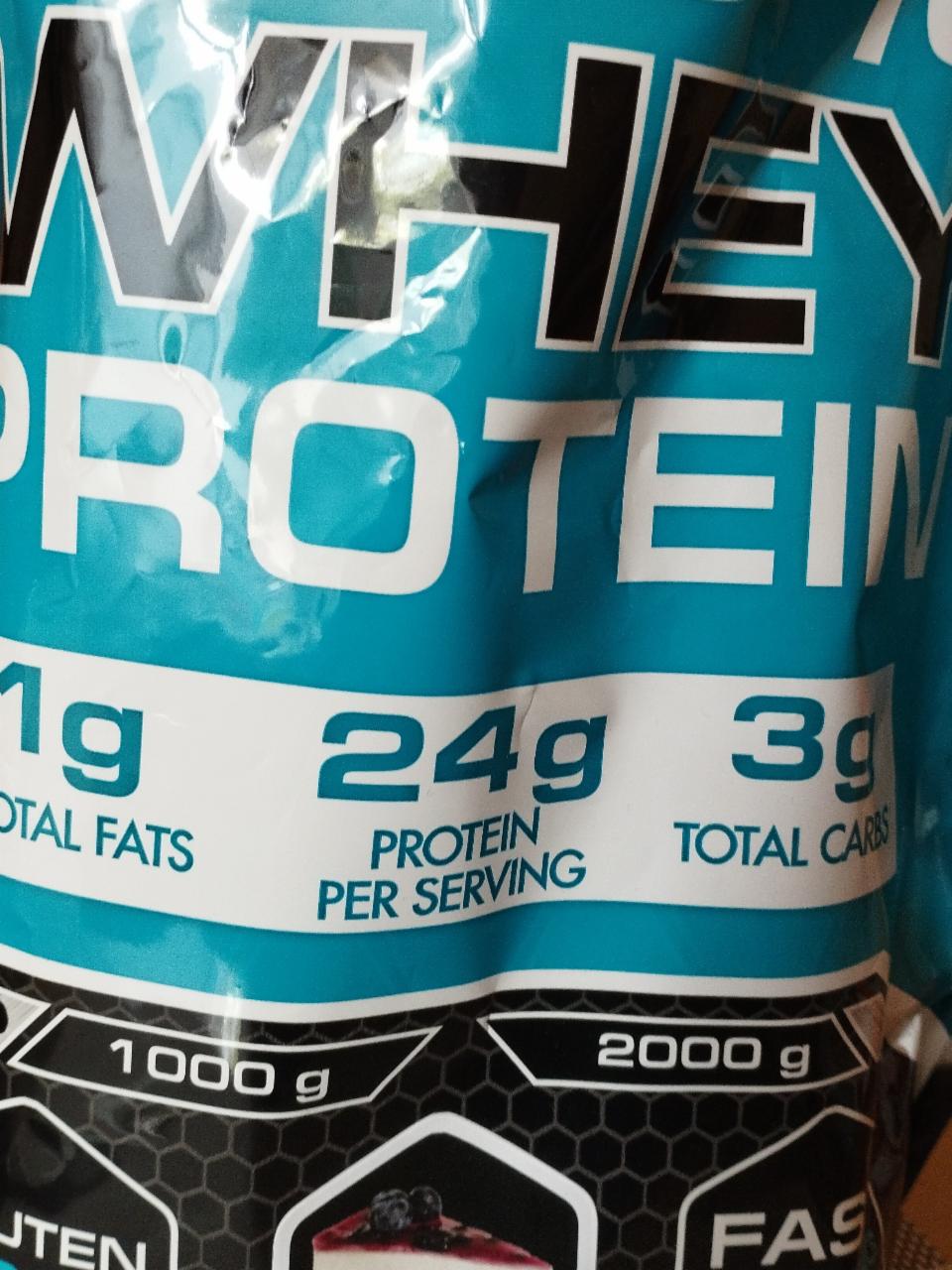 Фото - Протеїн 100% Whey Protein зі смаком чорничного чізкейка Powerful Progress