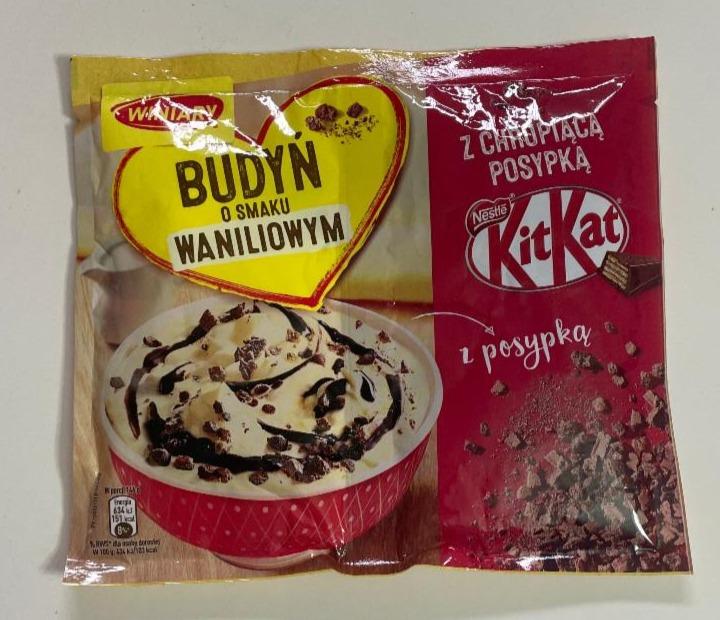 Фото - Пудинг зі смаком ванілі з хрусткою посипкою KitKat Winiary