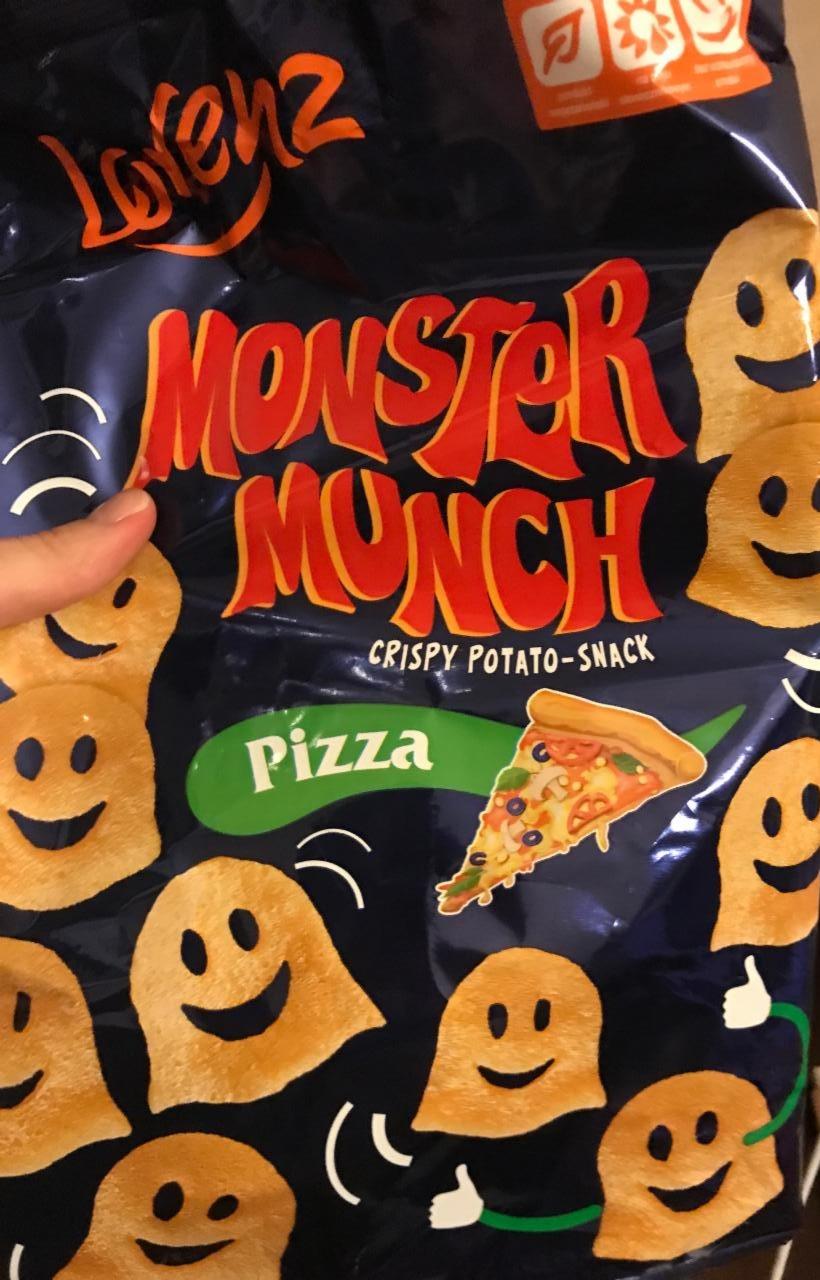Фото - Monster Munch Crispy Potato Snack With Pizza Flavour Lorenz