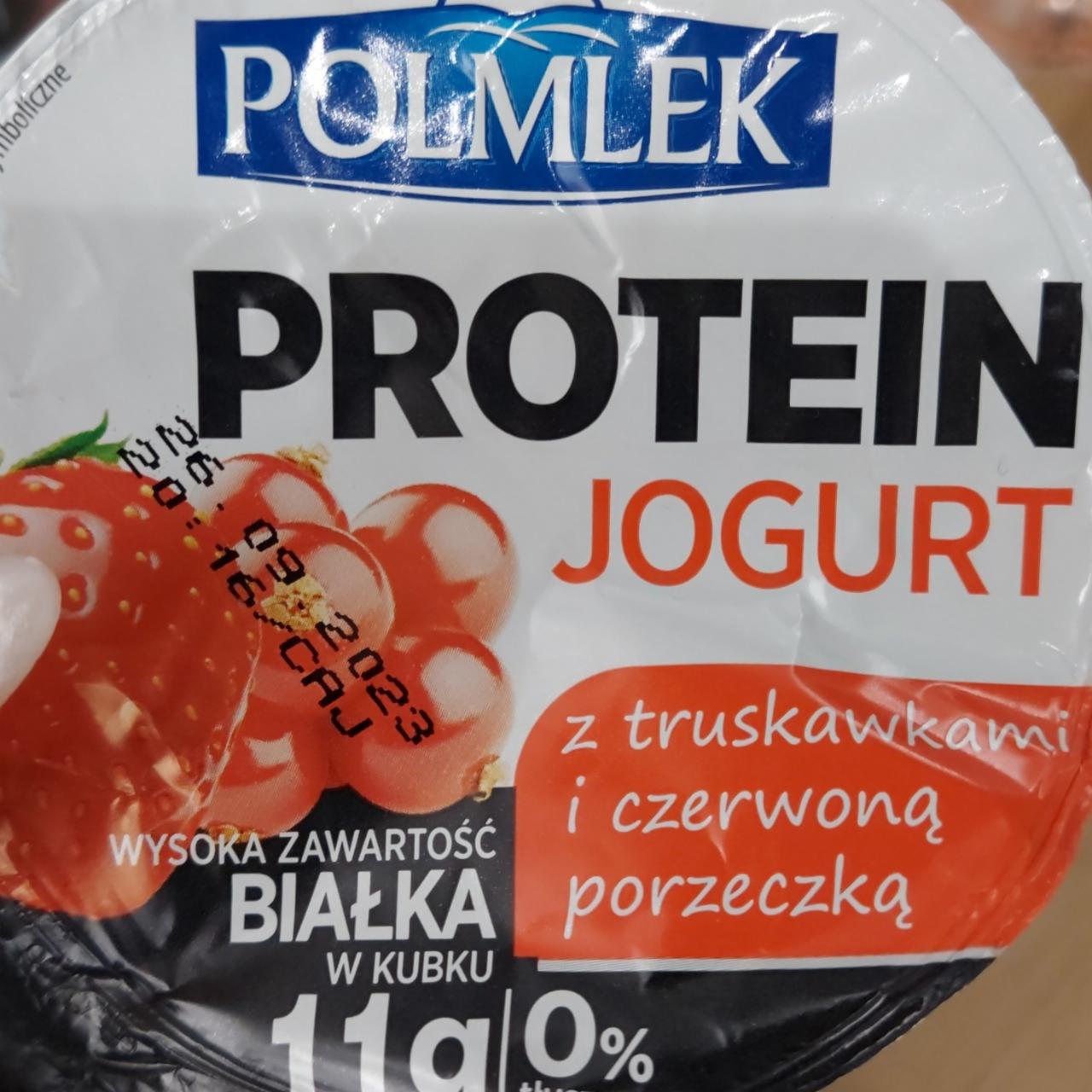 Фото - Йогурт протеїновий Protein Jogurt з полуницею і червоною порічкою Polmlek
