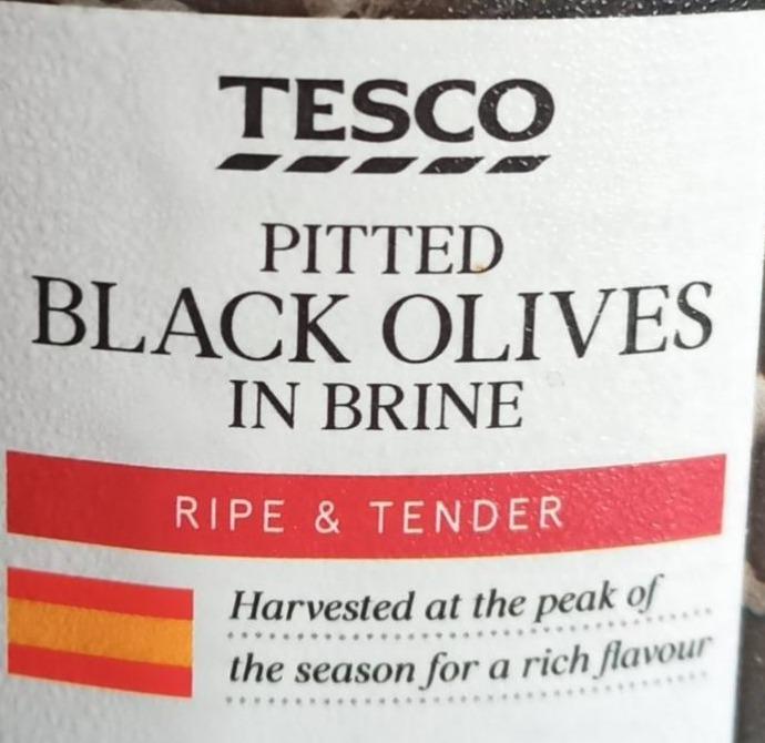 Фото - Pitted Black Olives in Brine Tesco