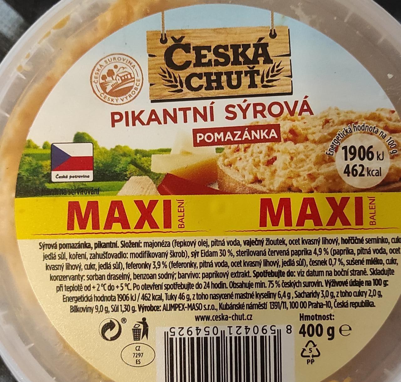 Фото - Pomazánka pikantní sírová Česká chuť