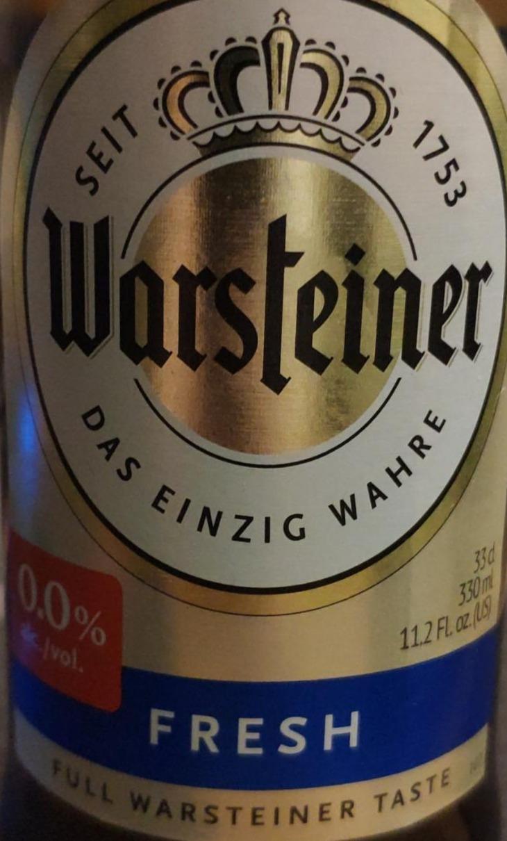Фото - Пиво безалкогольне світле Premium Fresh Warsteiner