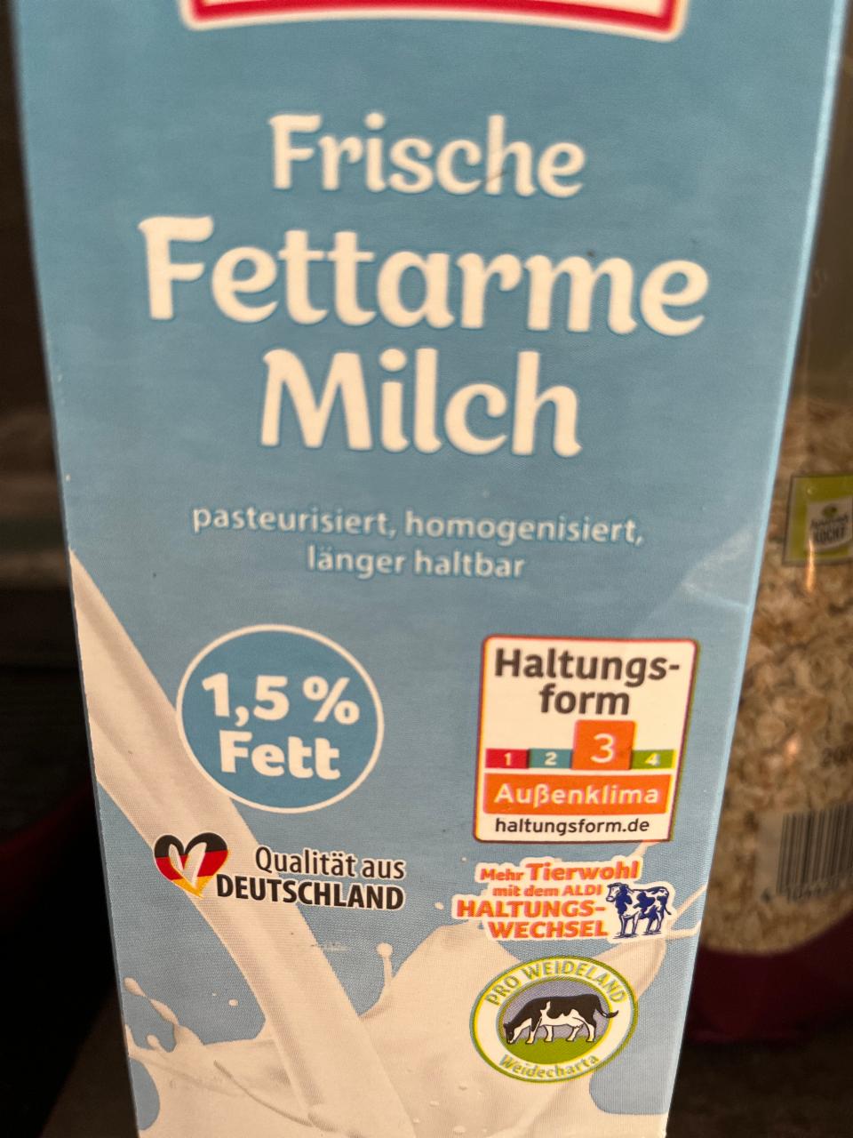 Фото - Frische Fettarme Milch 1.5%fett Milsani