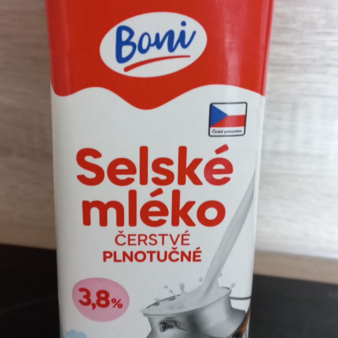 Фото - Молоко 3.8% Selské Mleko Boni
