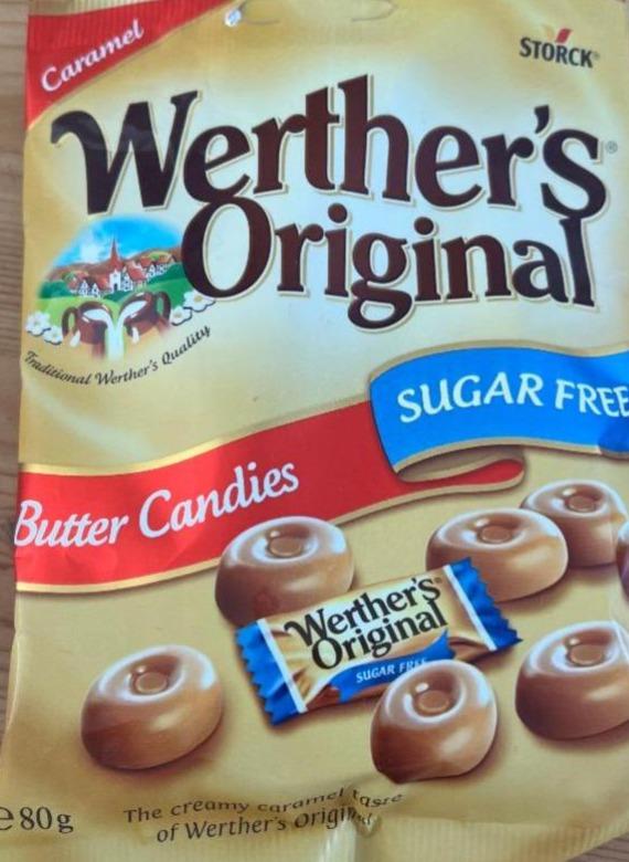 Фото - Масляні цукерки Werther`s Originals без цукру Storck