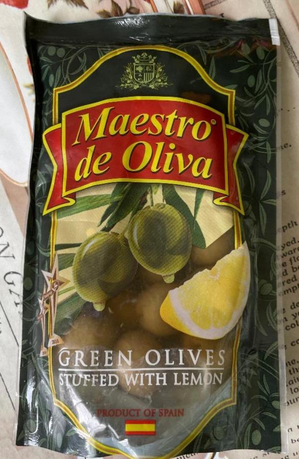 Фото - Оливки зелені з лимоном Maestro de Oliva