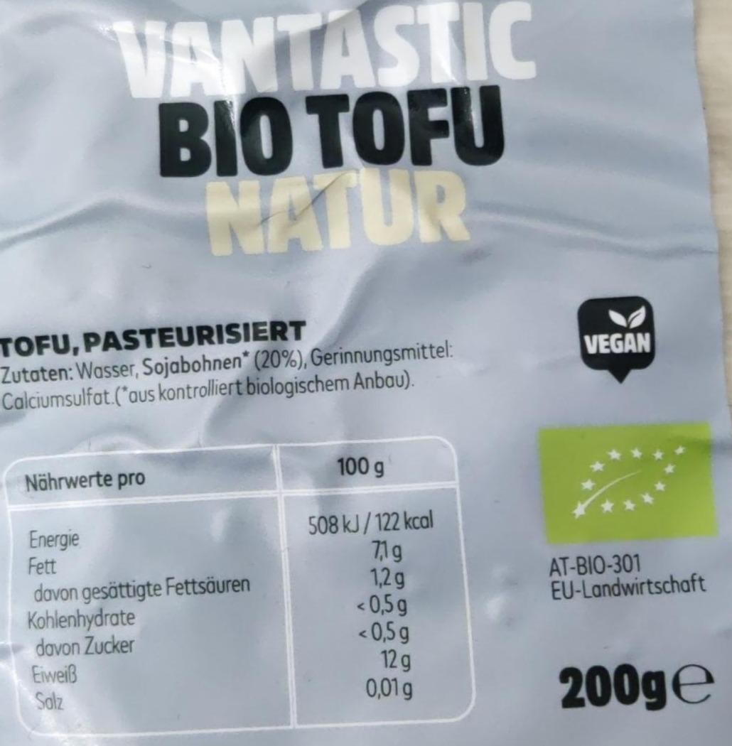 Фото - Тофу натуральний Bio Vantastic Foods
