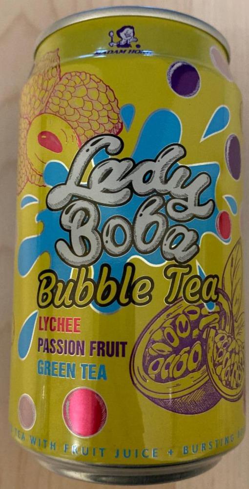Фото - Lady Boba Bubble Tea lychee, passion fruit, green tea Madam Hong