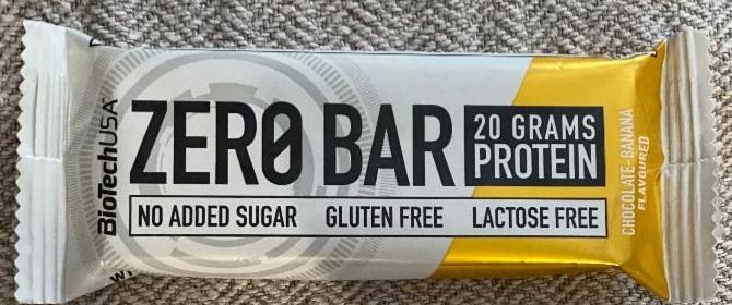 Фото - Zero Bar Chocolate-Banana Flavoured Protein Bar with High Protein Content BioTechUSA