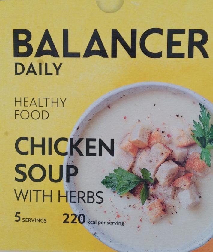 Фото - Спеціальний харчовий продукт для дієтичного профілактичного харчування Cуп курячий з зеленню Balancer Daily