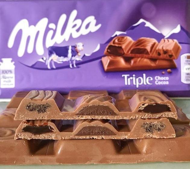 Фото - Шоколад triple choco kakao Milka