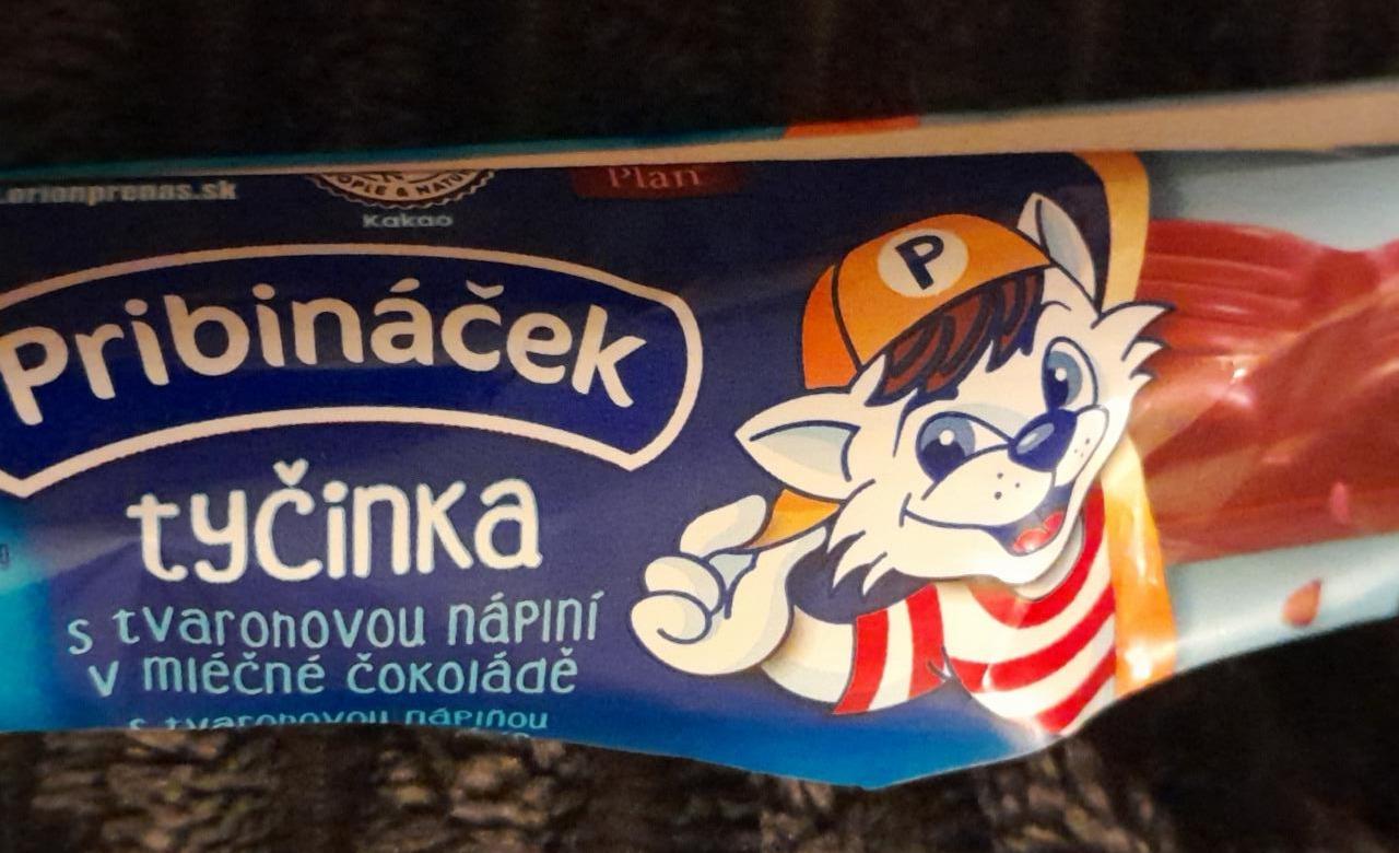 Фото - Батончик з сирною начинкою в молочному шоколаді Pribinacek Tycinka Orion