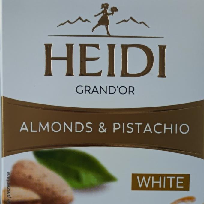 Фото - Chocolate white Almonds & Pistachio Heidi Grand'or