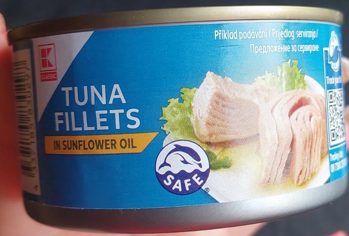 Фото - Tuna Filets in sunflower oil K-Classic