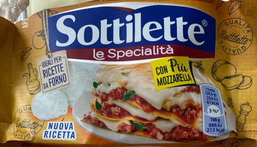 Фото - Sottilette Le Specialità Fila e Fondi con Mozzarella Kraft Foods