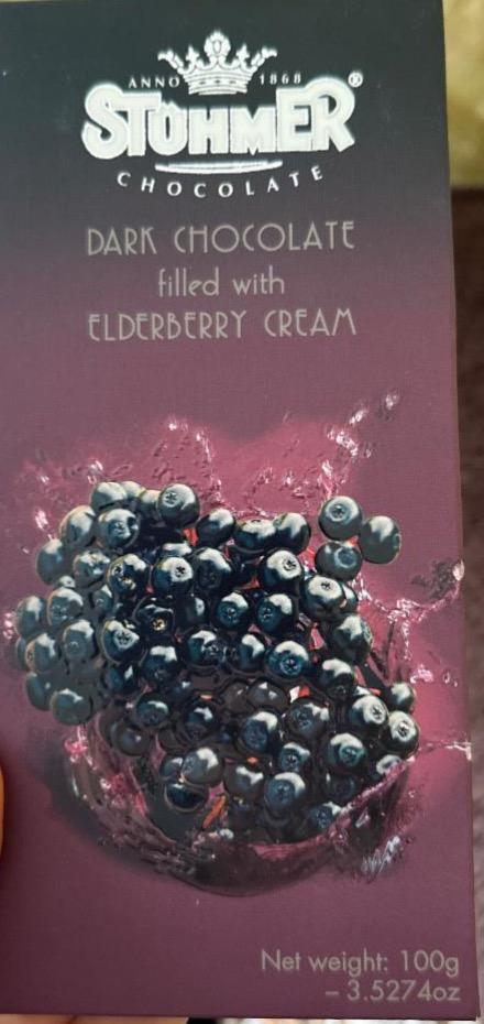 Фото - Dark chocolate filled with elderberry cream Stohmer