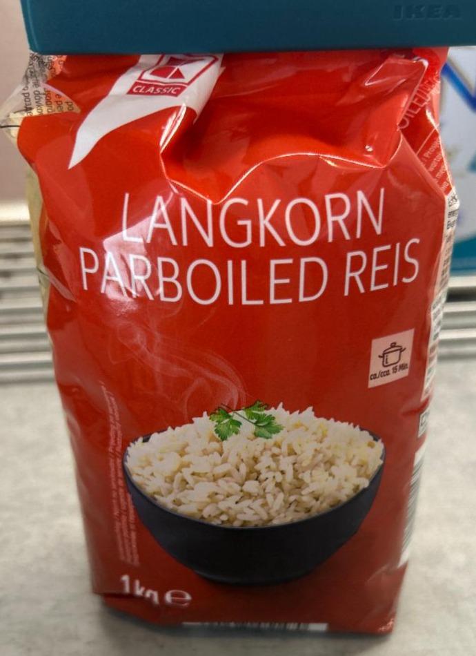 Фото - Рис пропарений Langkorn Parboiled Reis K-Classic