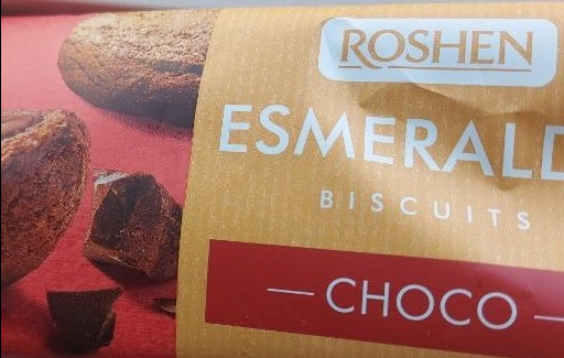 Фото - Печиво Esmeralda Biscuits Choco Roshen