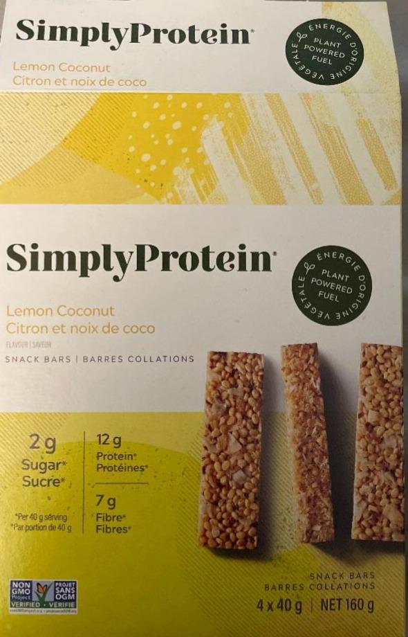 Фото - Lemon coconut snack bar Simply Protein