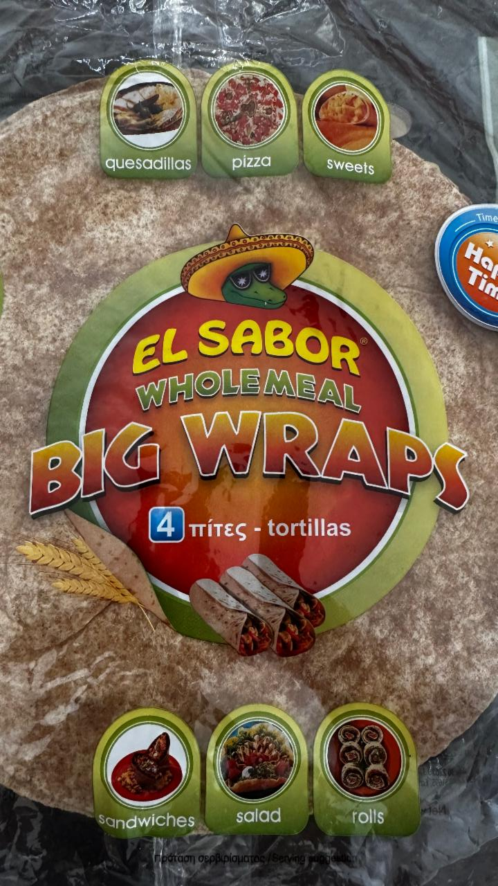 Фото - Тортилья цільнозернова Big Wraps El Sabor