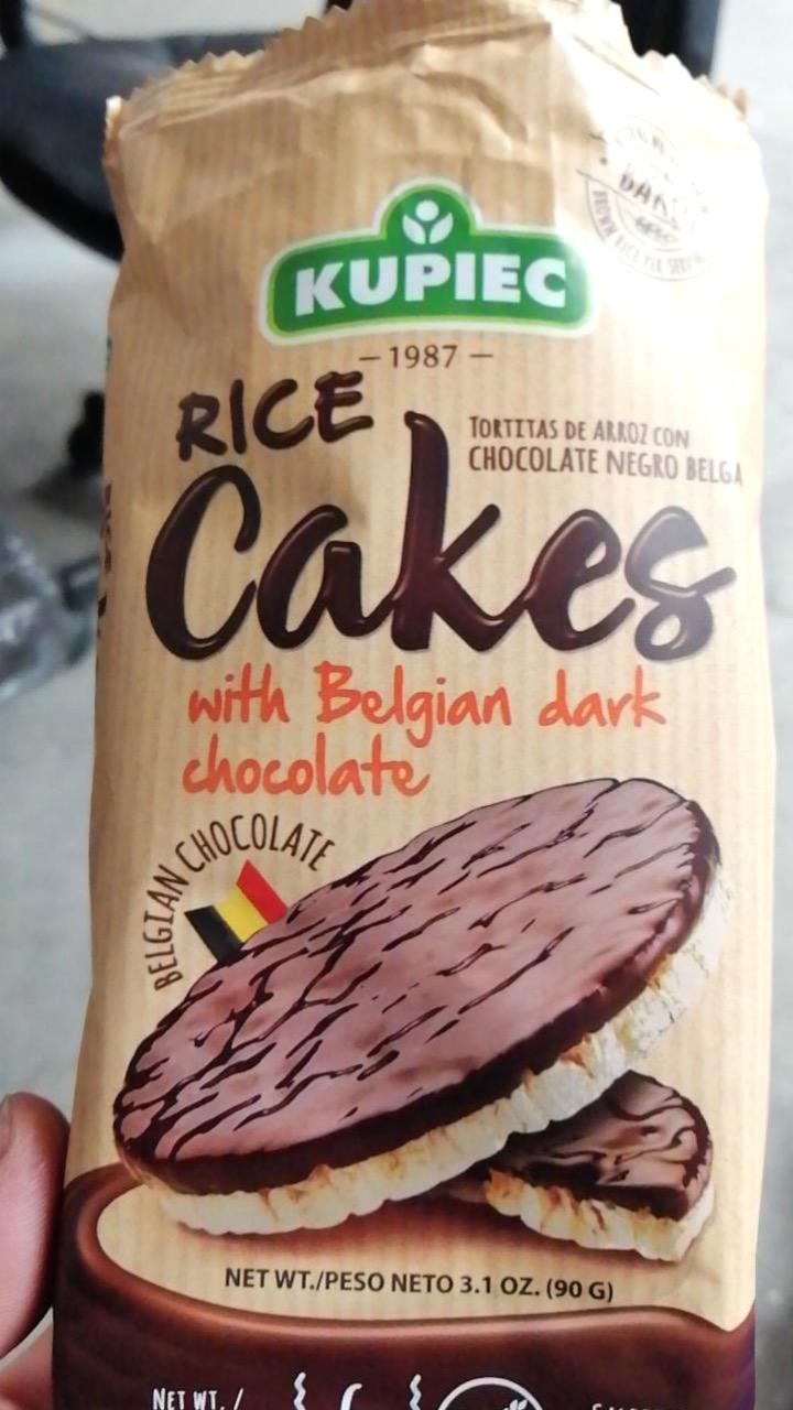Фото - Вафлі рисові з бельгійським шоколадом Rice Cakes Kupiec