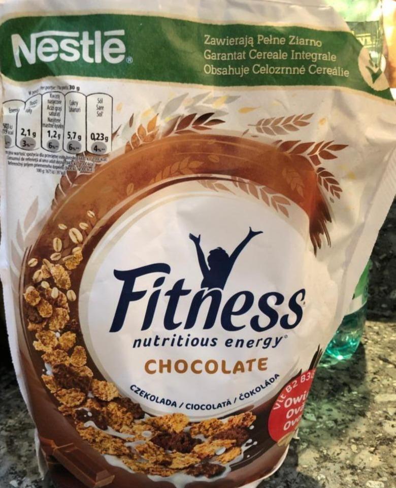 Фото - Готовий сухий сніданок Fitness Nestle Chocolate з цільної пшениці із шоколадом Nestle