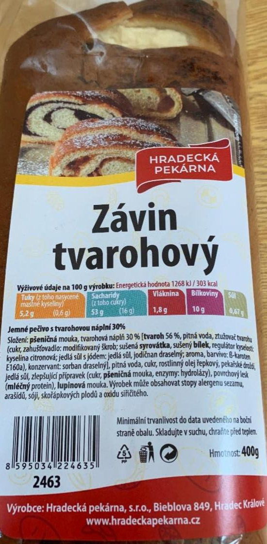 Фото - Závin tvarohový Hradecká pekárna