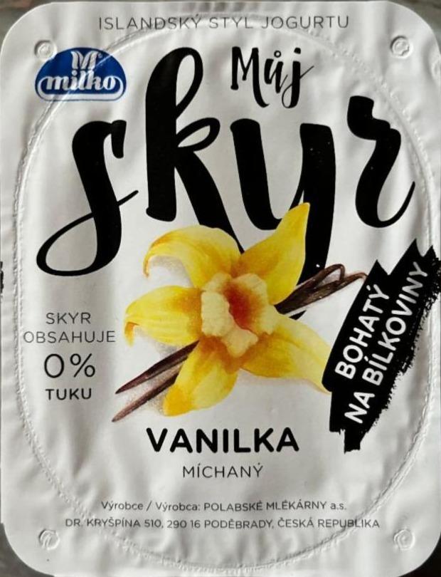 Фото - Milko Můj Skyr 0% vanilka