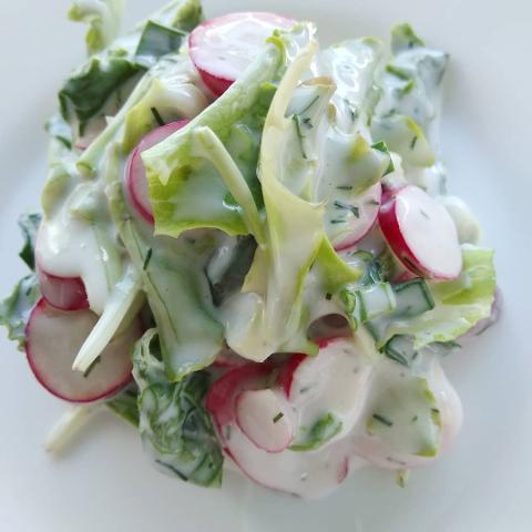 Фото - Овочевий салат з йогуртом