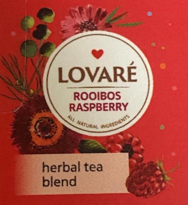 Фото - Rooibos Raspberry herbal tea blend Lovare