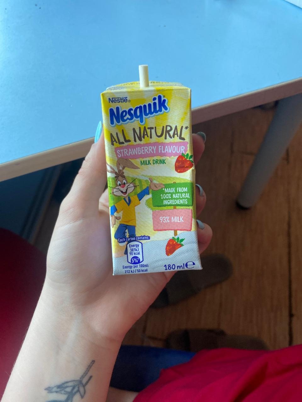 Фото - Напій молочний з натуральним смаком полуниці Nesquik