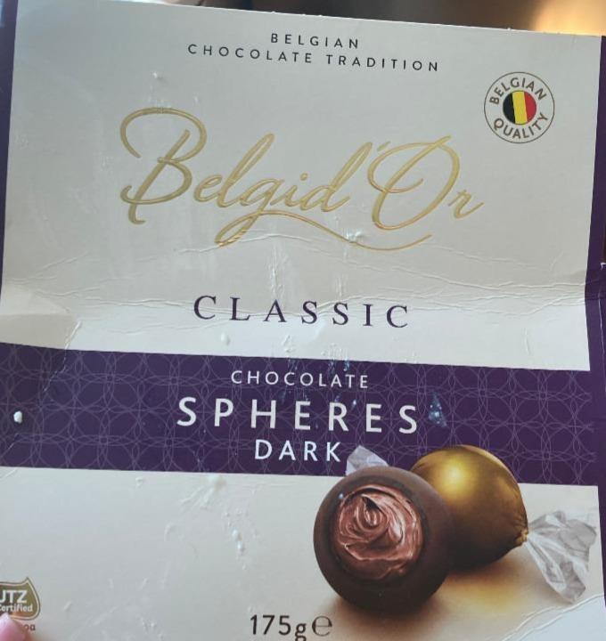 Фото - Цукерки із чорного шоколаду з кремовим наповнювачем Belgid'Or