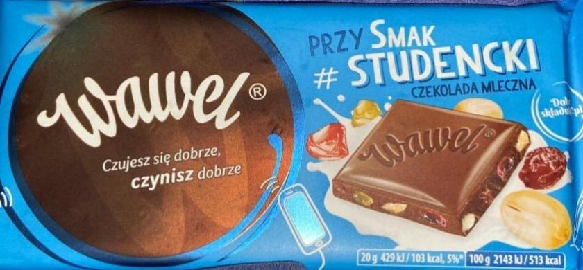 Фото - Молочний шоколад przysmak studencki Wawel