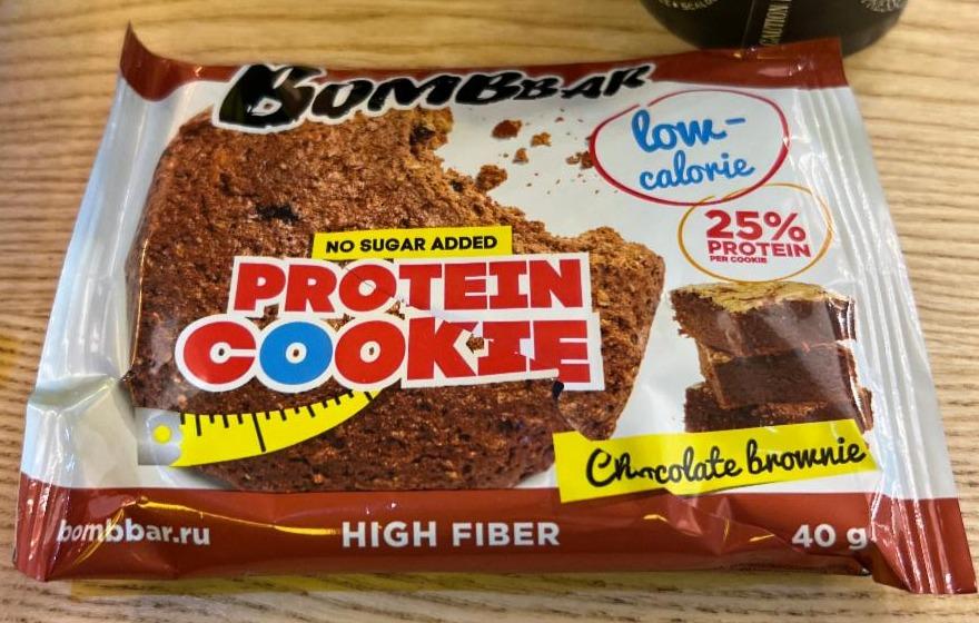 Фото - Печиво шоколадний брауні Protein Cookie Bombbar