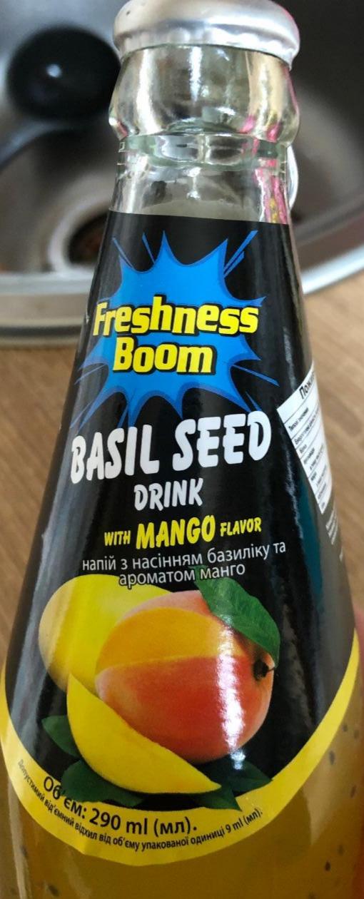 Фото - Напій з насінням базиліку і ароматом манго Basil Seed with Mango Freshness Boom