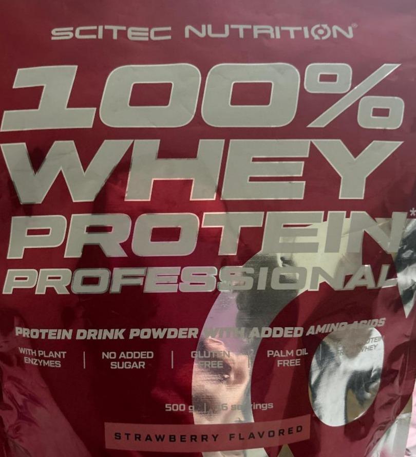 Фото - 100% Whey Protein Professional Strawberry Scitec Nutrition