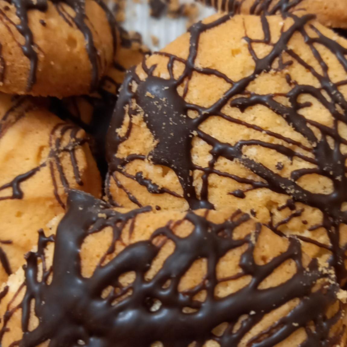 Фото - Печиво пісочне з шоколадною глазур'ю Ашан Auchan