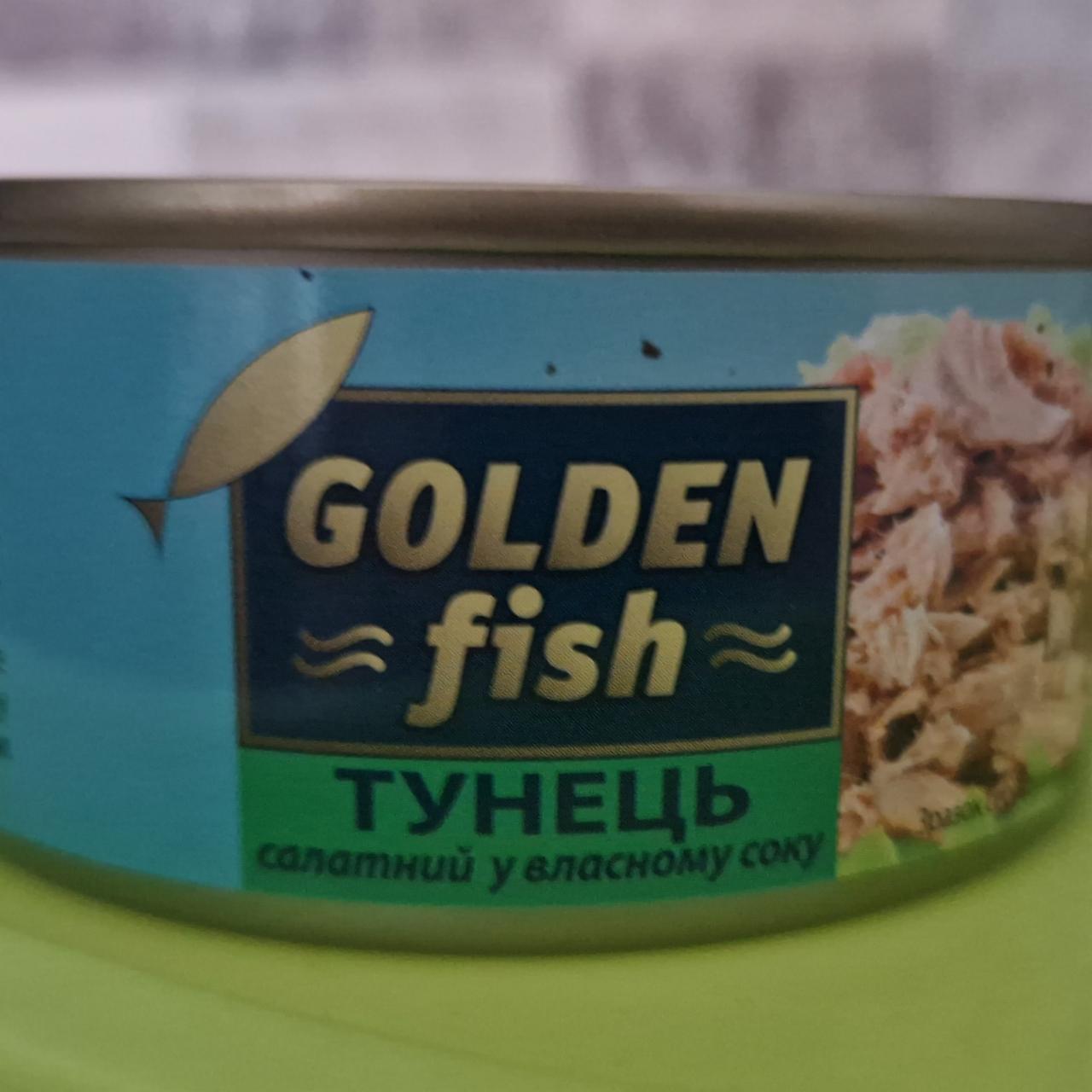 Фото - Тунець салатний у власному соку Golden Fish