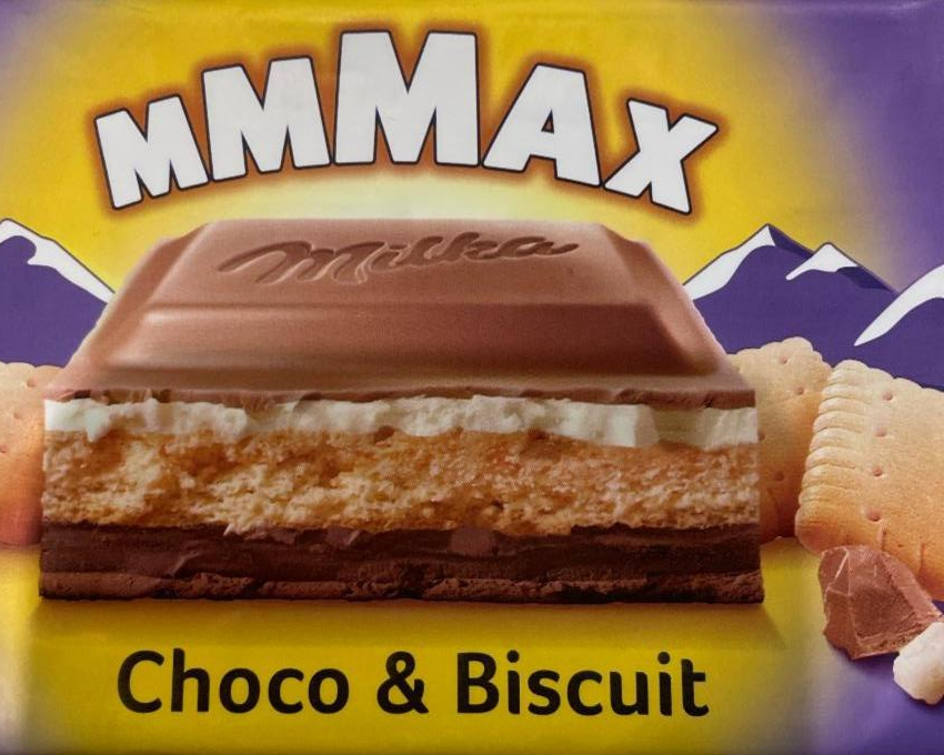 Фото - Шоколад з печивом Shoco& Biscuit Mmmax Milka